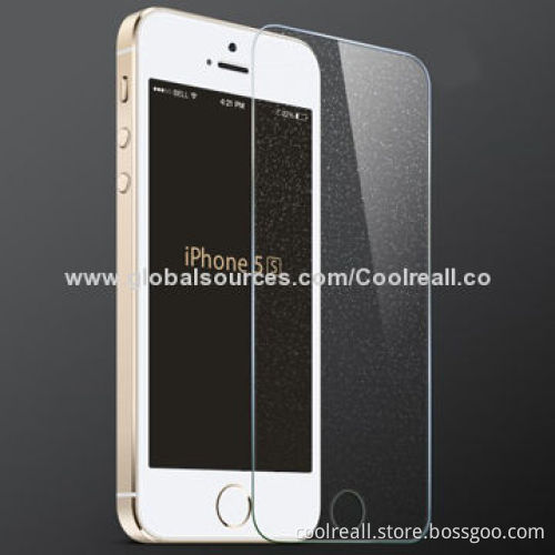 Fashionable Crystal Tempered Glass Screen Protector for iPhone 5/5S, High-optical Transmittance